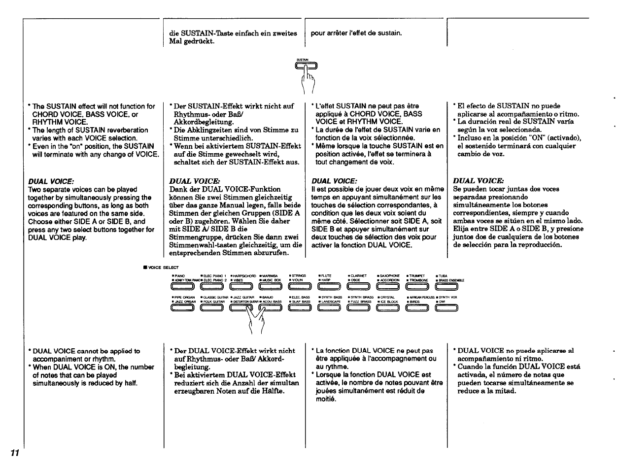 Il it c | Yamaha Portatone PSR-8 User Manual | Page 12 / 28