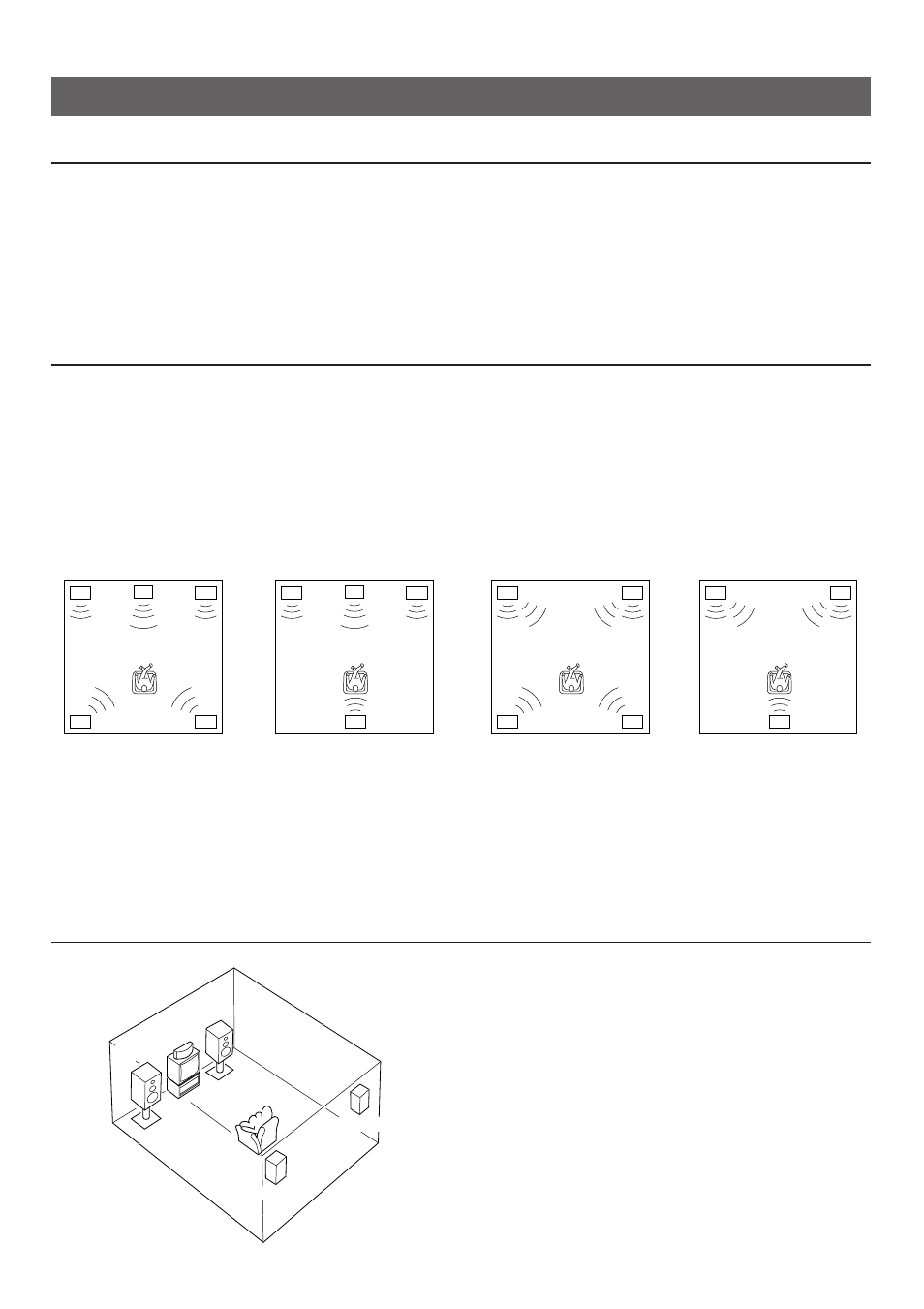 Speaker setup, Speakers to be used, Speaker configuration | Speaker placement | Yamaha R-V302K User Manual | Page 6 / 36