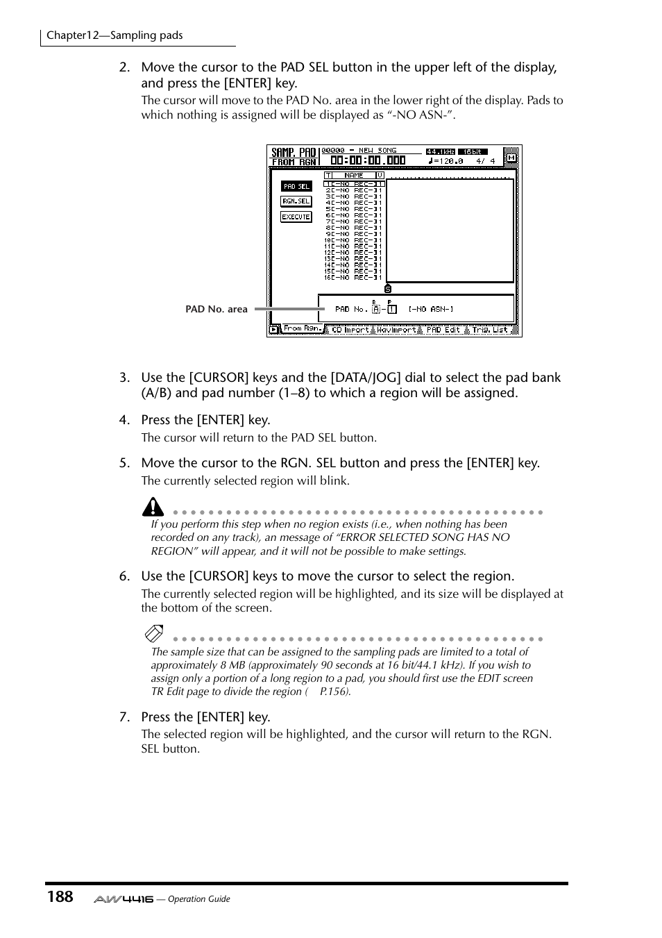 Yamaha AW4416 User Manual | Page 198 / 280