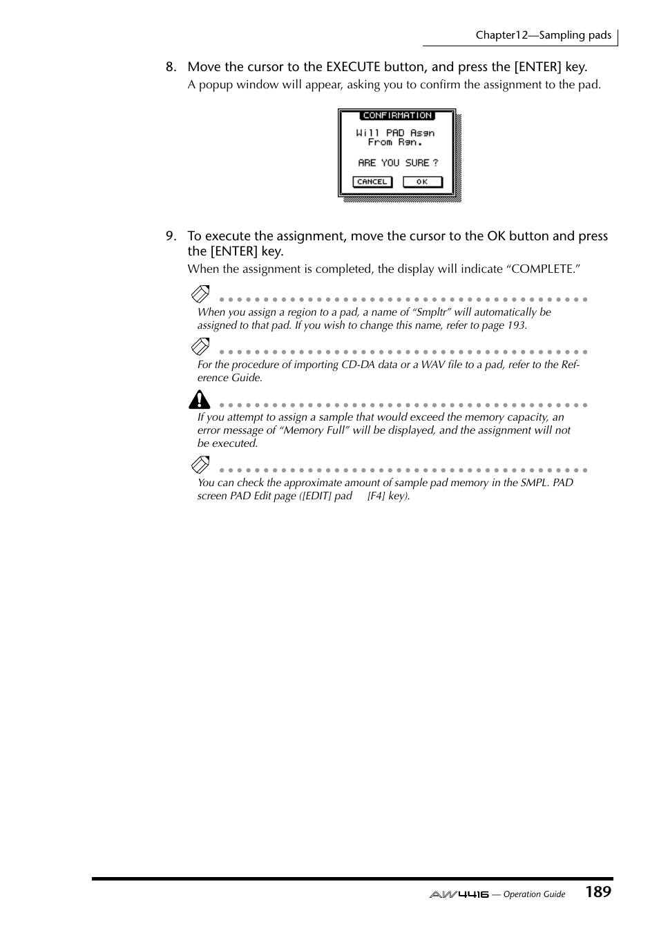 Yamaha AW4416 User Manual | Page 199 / 280