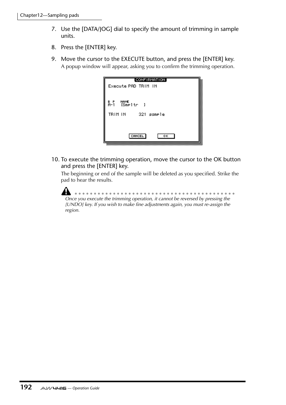 Yamaha AW4416 User Manual | Page 202 / 280