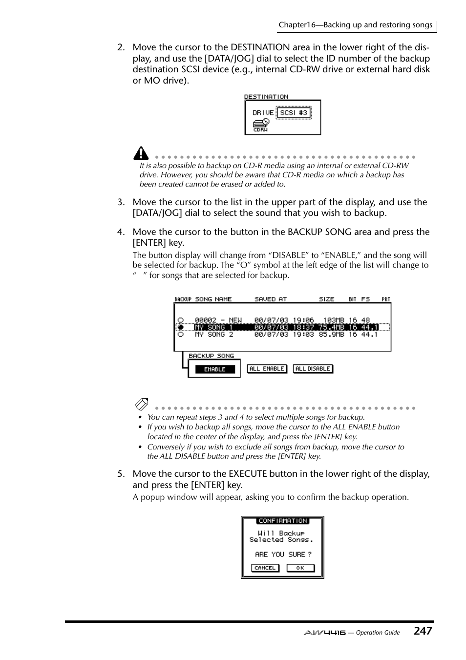 Yamaha AW4416 User Manual | Page 257 / 280