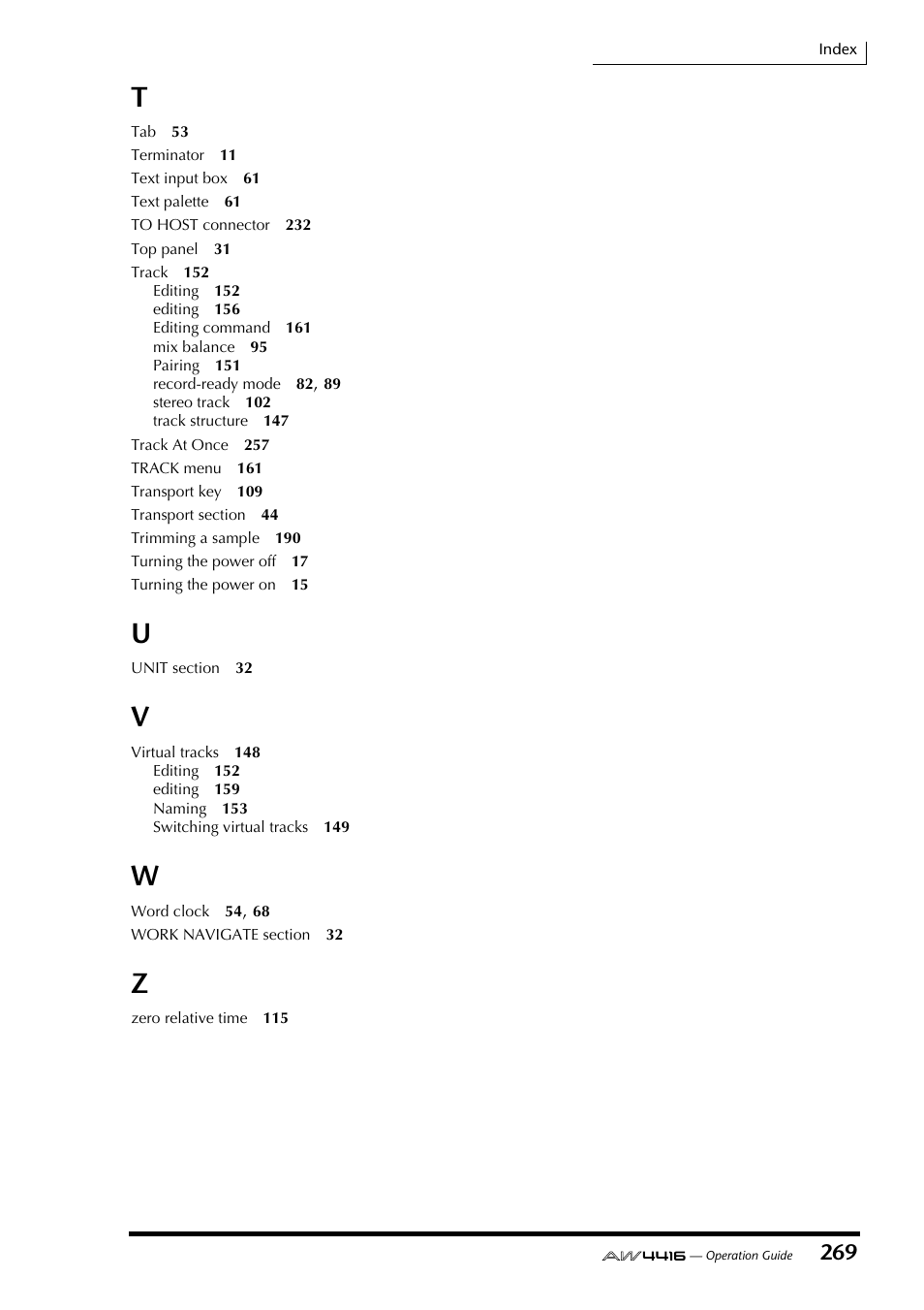 Yamaha AW4416 User Manual | Page 279 / 280