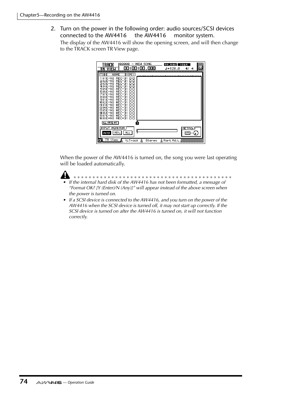 Yamaha AW4416 User Manual | Page 87 / 280