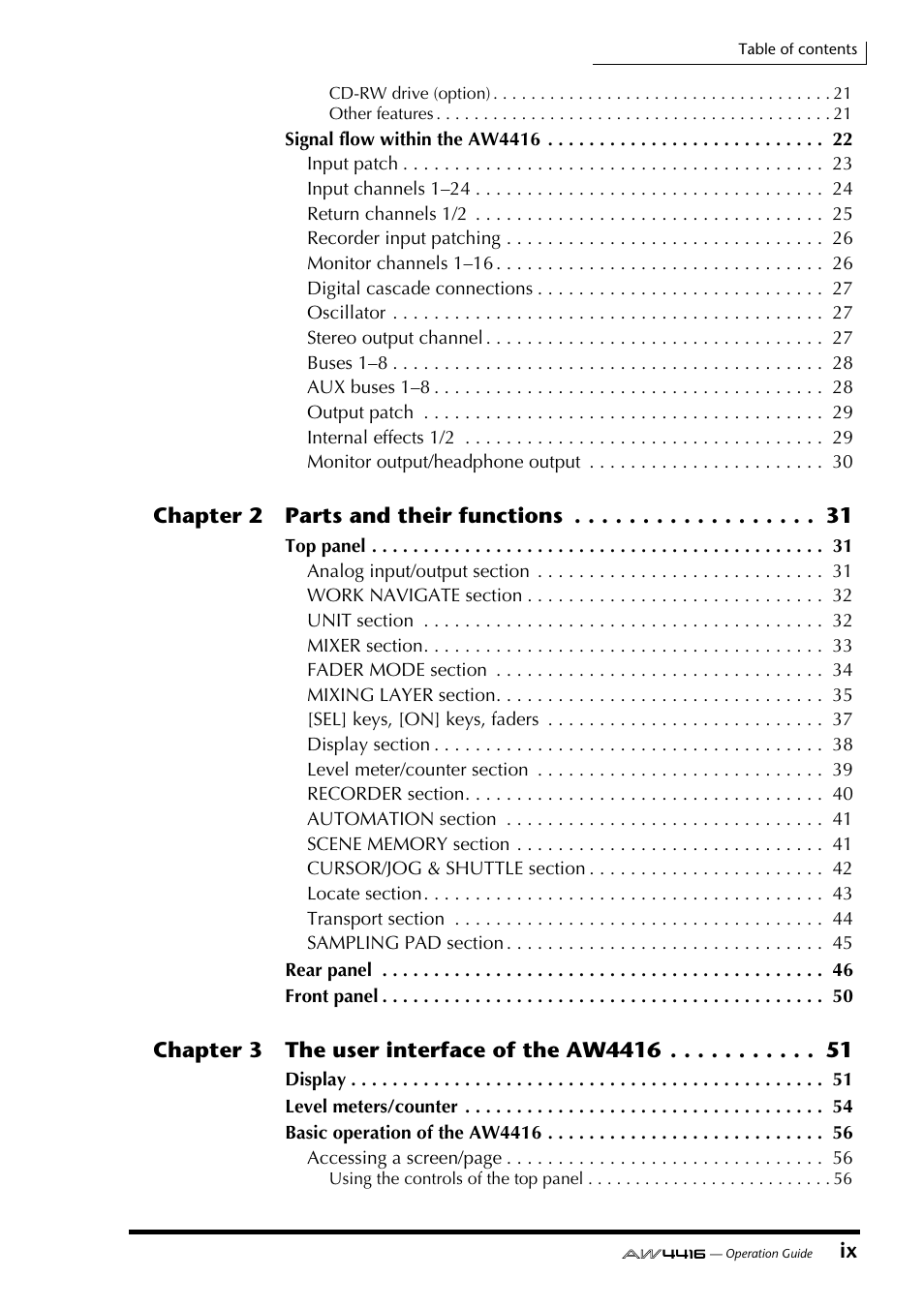 Yamaha AW4416 User Manual | Page 9 / 280