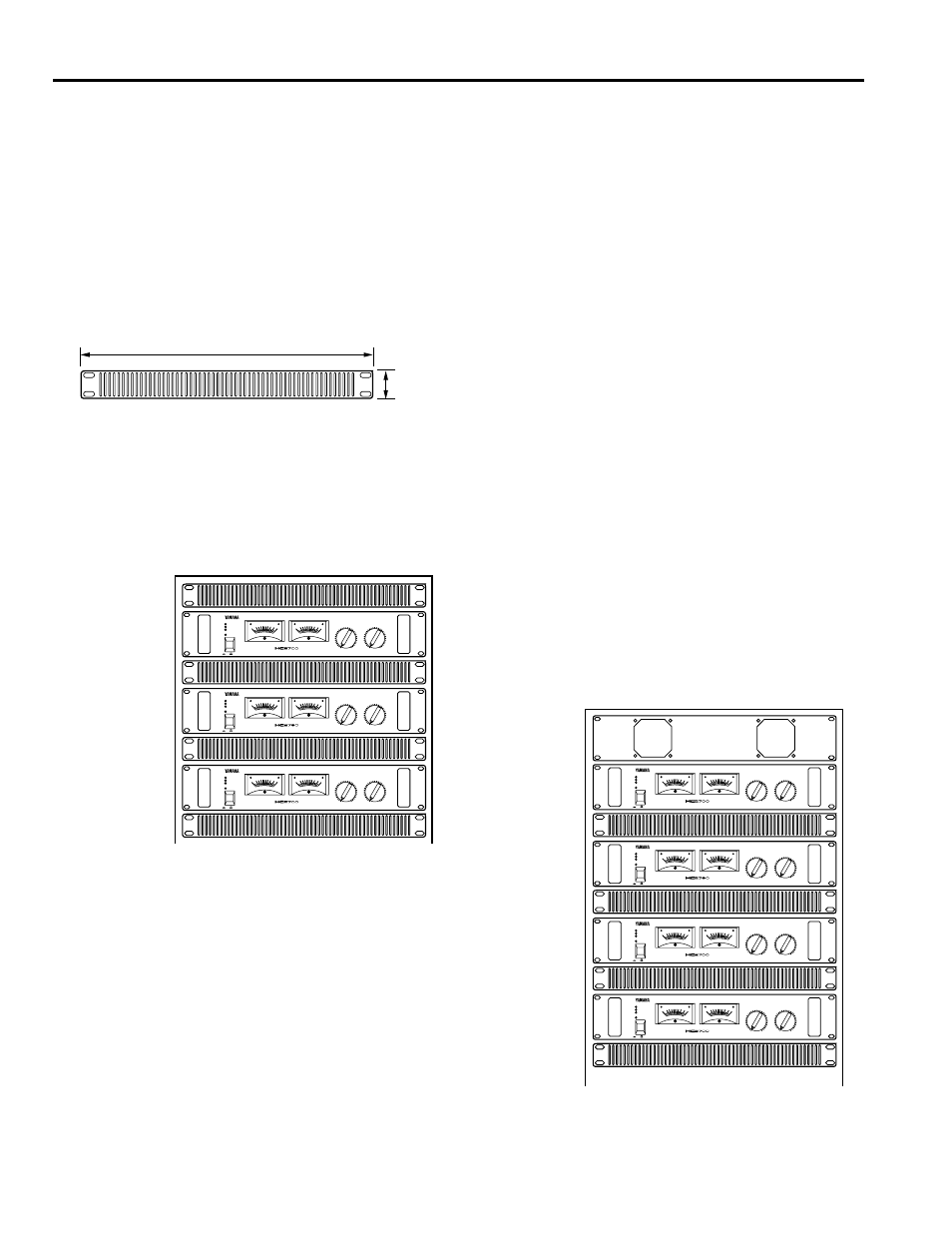 ラックマウント, Power protection b protection a temp | Yamaha HC1500 User Manual | Page 6 / 13