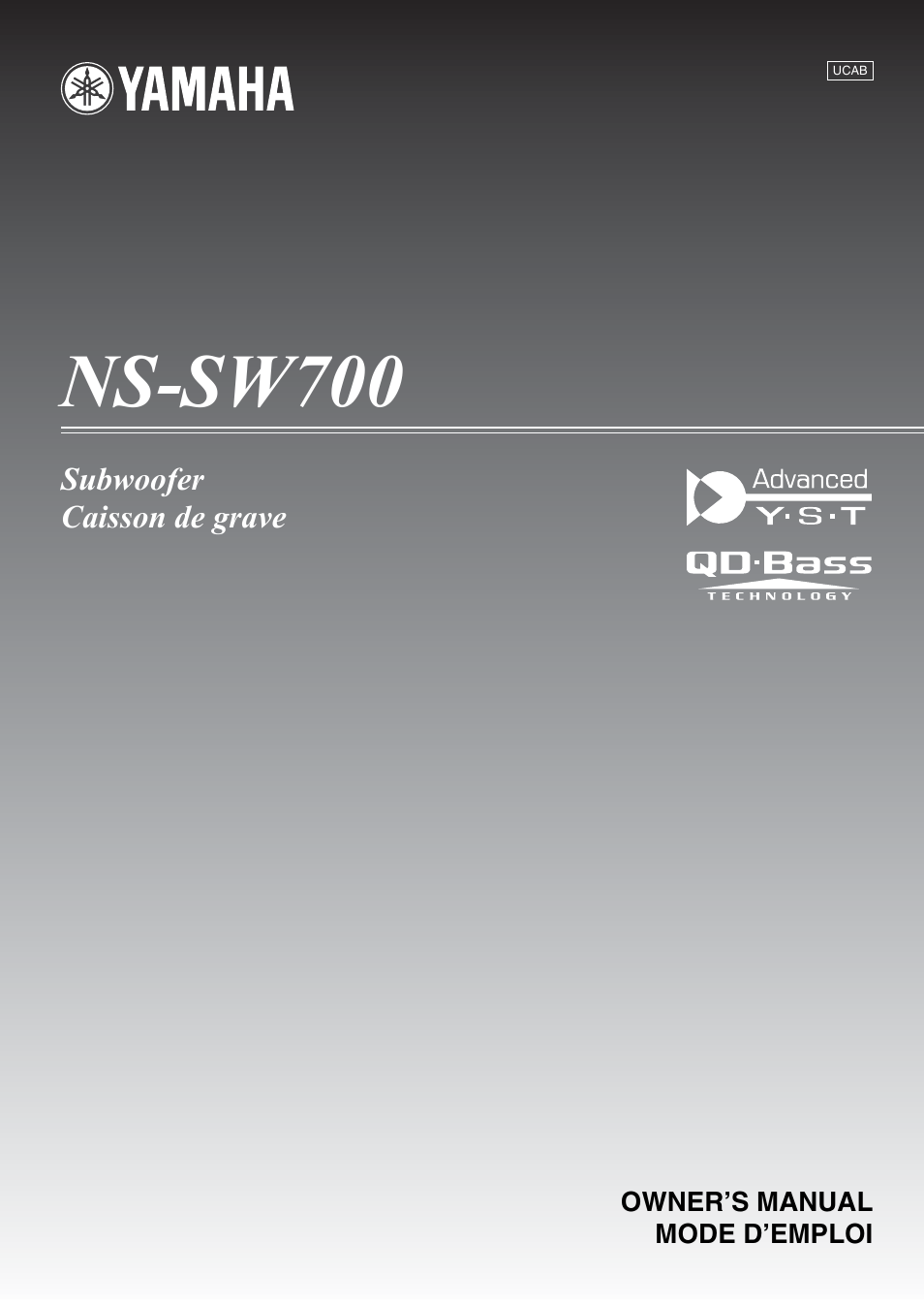 Yamaha NS-SW700 User Manual | 21 pages