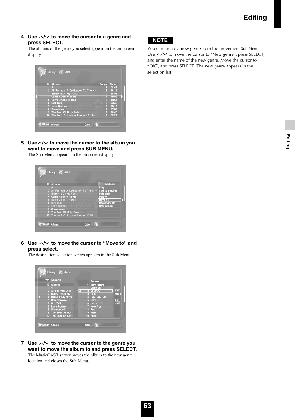 Editing 63 | Yamaha mcx-1000 User Manual | Page 63 / 148