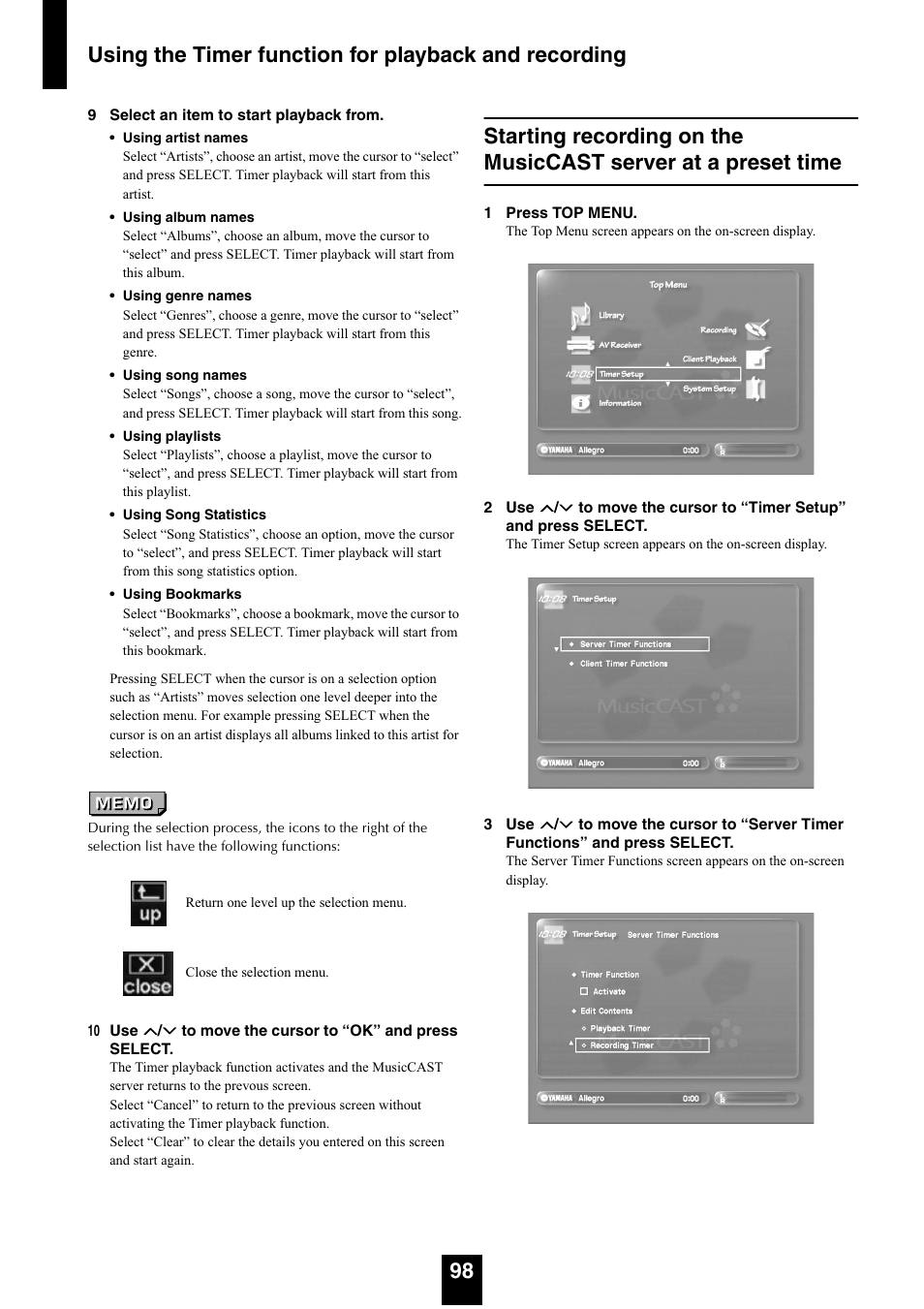 Yamaha mcx-1000 User Manual | Page 98 / 148