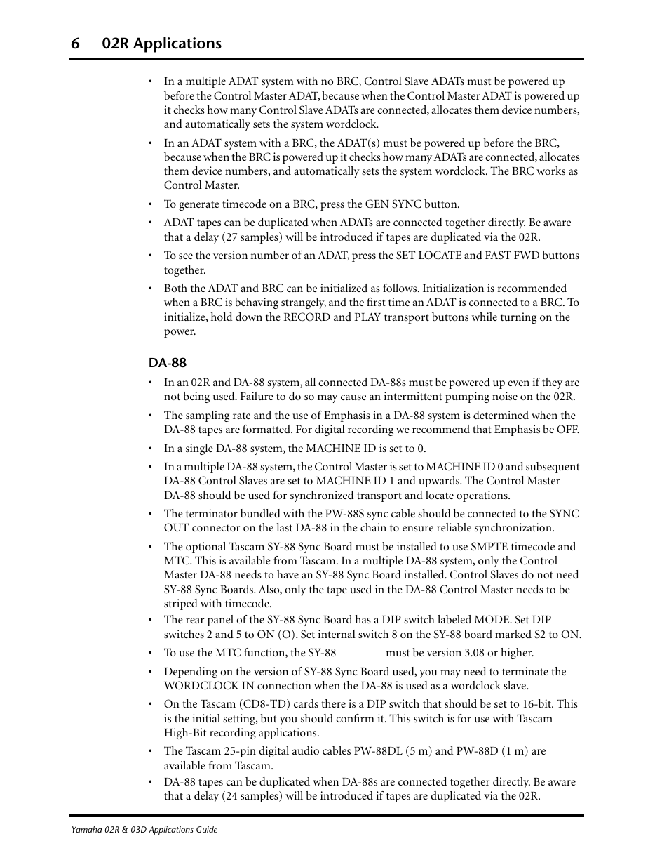 6 02r applications | Yamaha 03D User Manual | Page 11 / 89