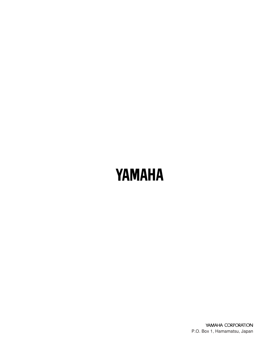 Yamaha SV10 User Manual | Page 6 / 6