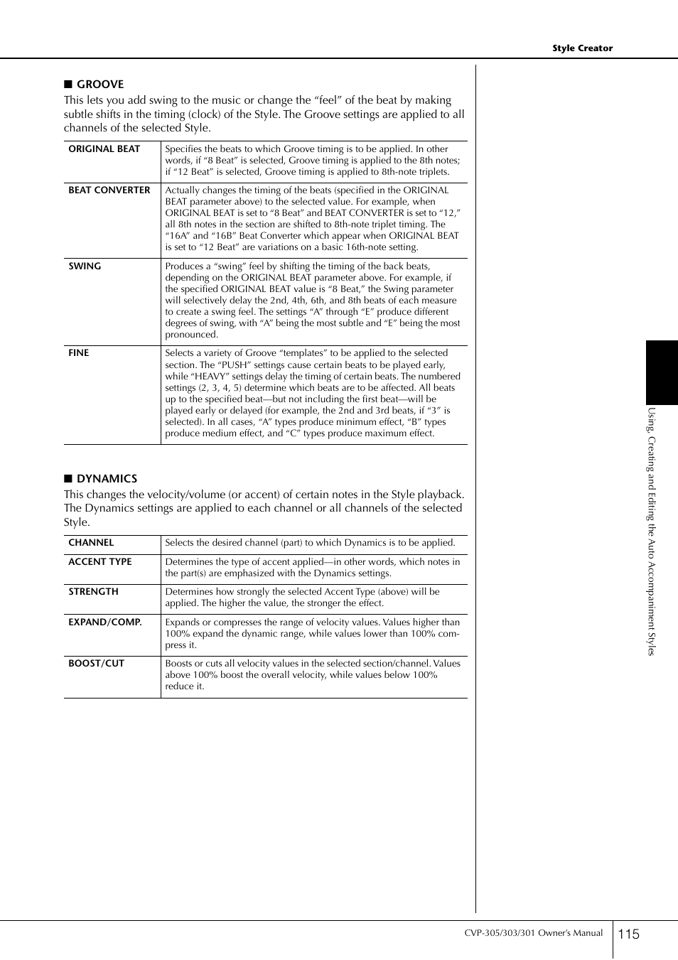 Yamaha 303 User Manual | Page 115 / 220