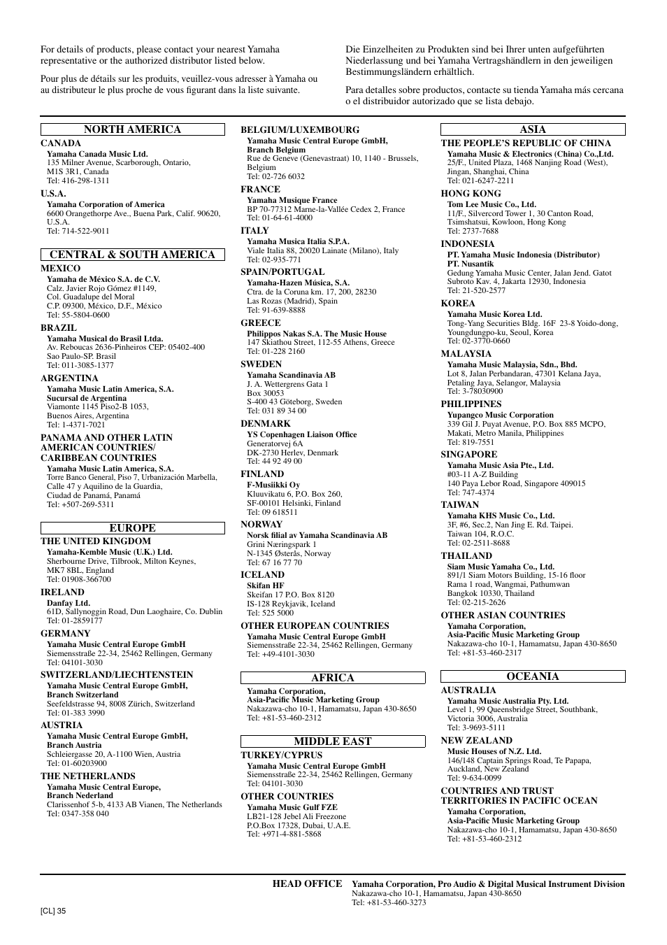 Yamaha 303 User Manual | Page 219 / 220