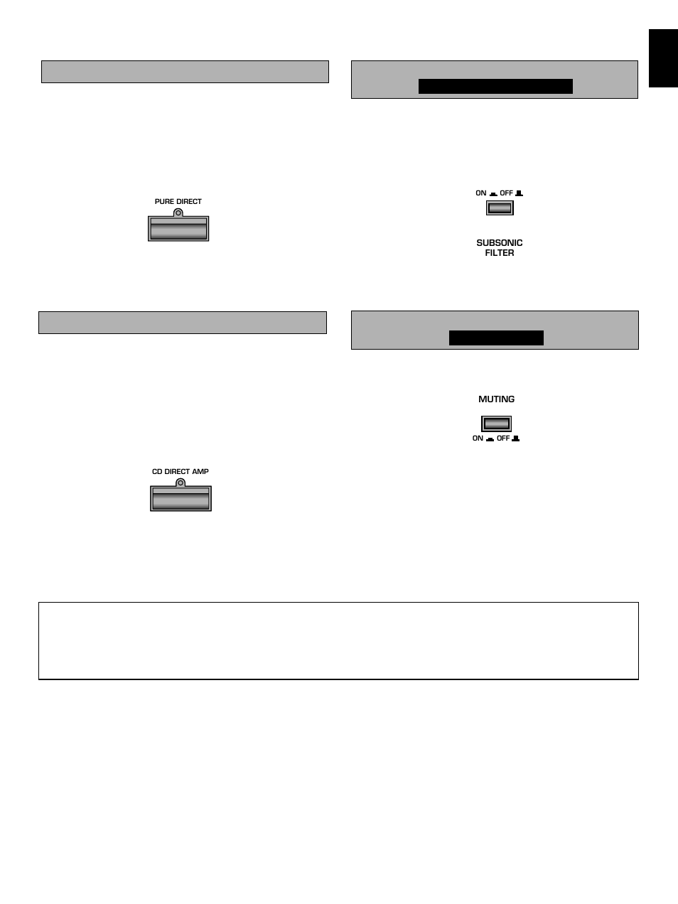 Using the cd direct amp switch, Using the muting switch, English | Yamaha AX-892 User Manual | Page 19 / 24