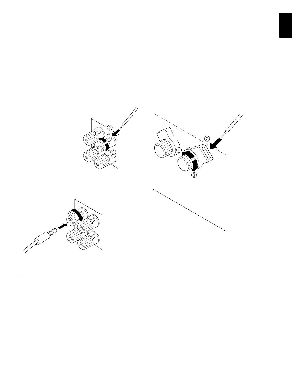 Connecting speakers rear panel parts | Yamaha AX-892 User Manual | Page 9 / 24