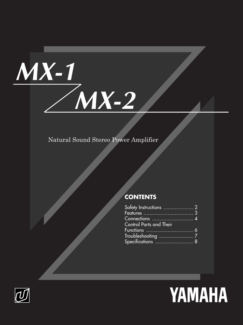 Yamaha MX-1 User Manual | 8 pages