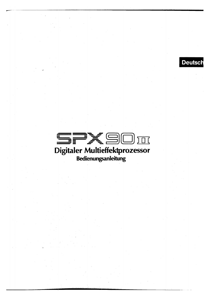 Yamaha SPX90 II User Manual | Page 67 / 101