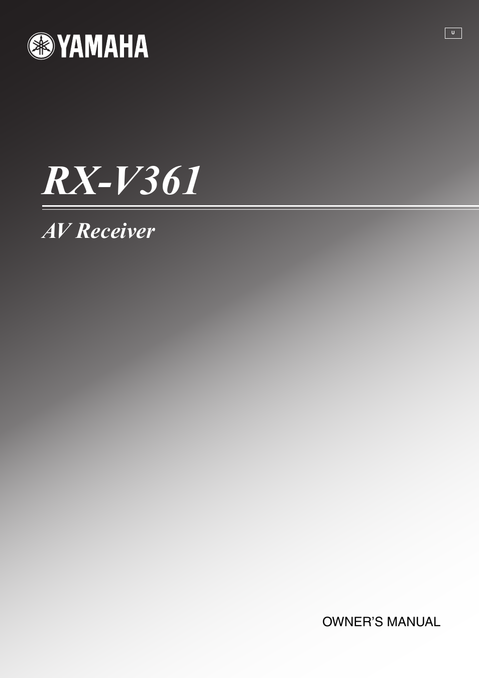 Yamaha RX-V361 User Manual | 78 pages