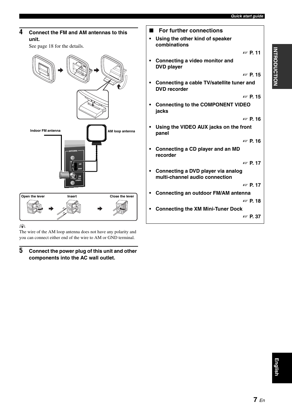 Yamaha RX-V361 User Manual | Page 11 / 78