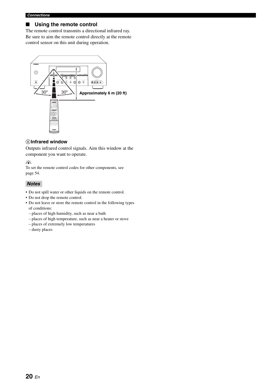 Using the remote control | Yamaha RX-V361 User Manual | Page 24 / 78