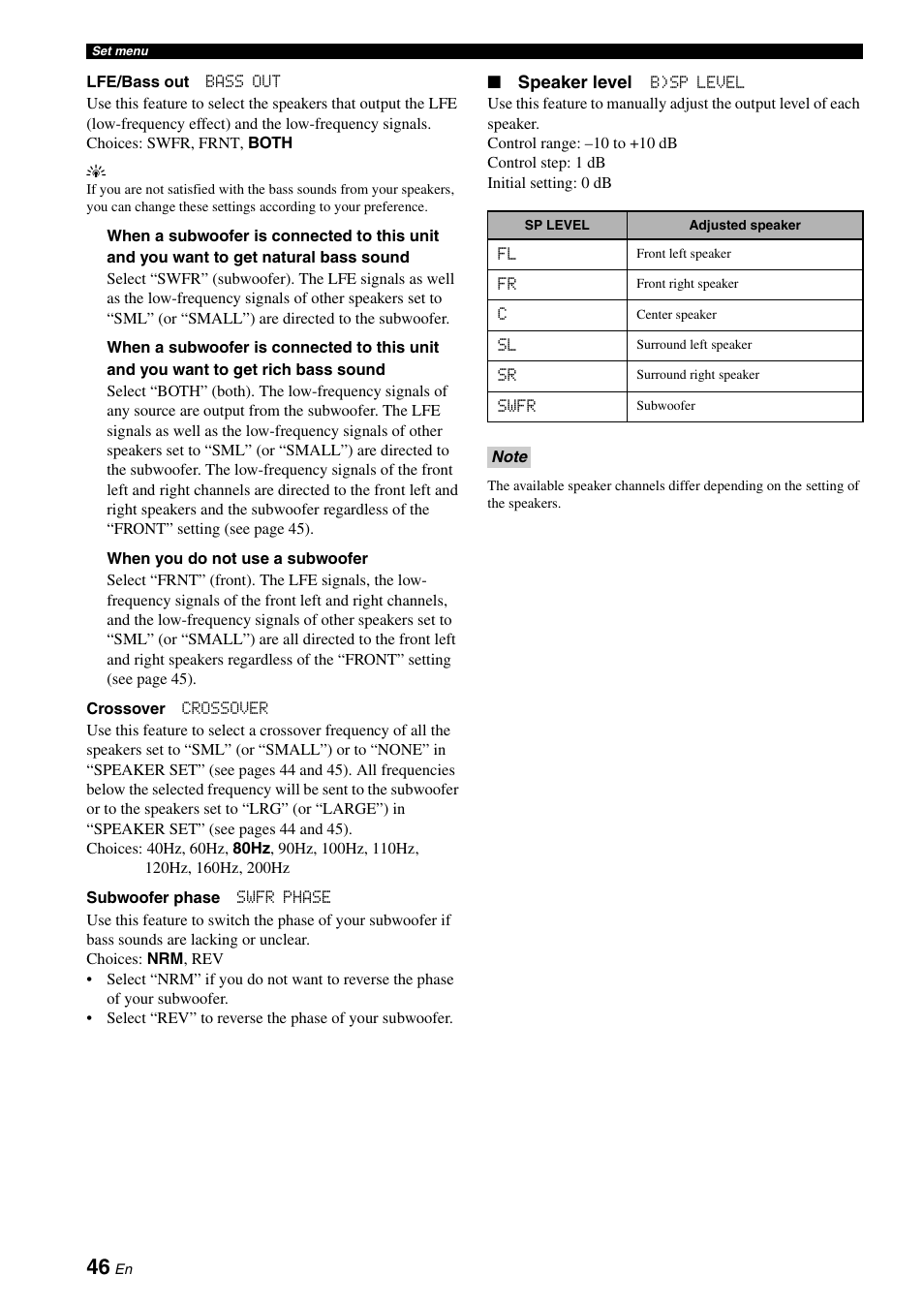 Yamaha RX-V361 User Manual | Page 50 / 78