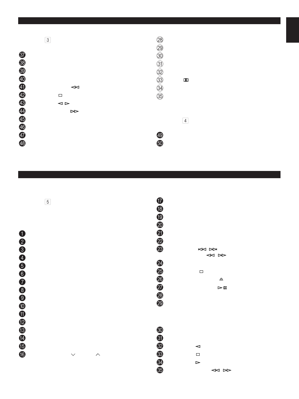 Remote control transmitter, Names of control buttons | Yamaha GX-70 User Manual | Page 19 / 72