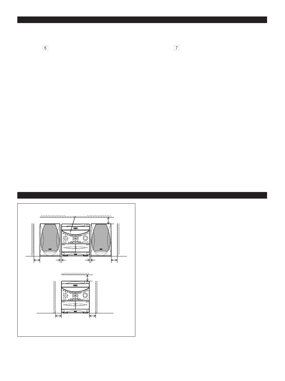 Setting up the main unit, Proper use of the remote control transmitter | Yamaha GX-70 User Manual | Page 20 / 72