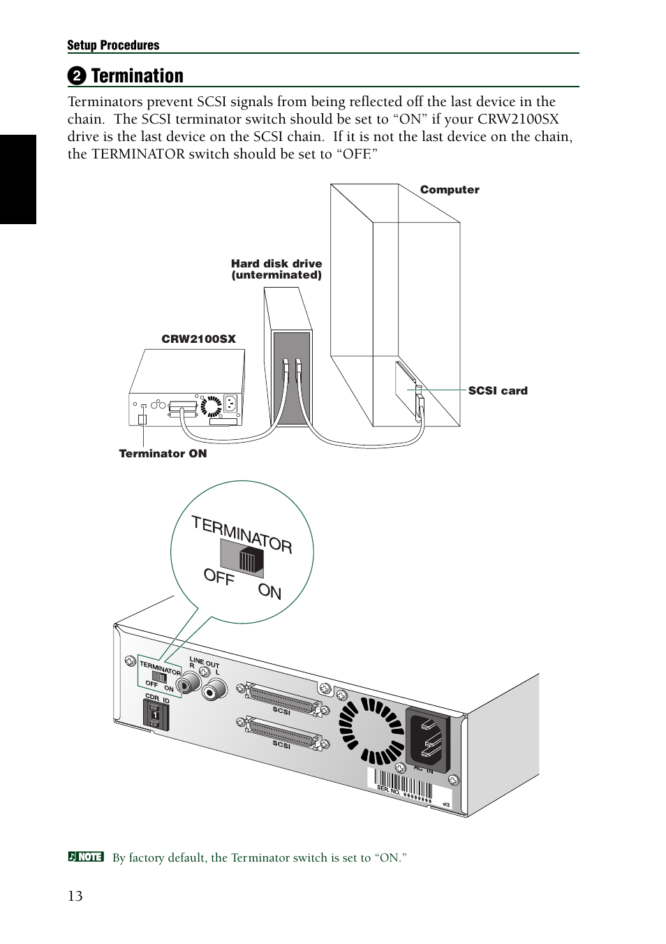 2 termination | Yamaha CRW2100SX User Manual | Page 22 / 48