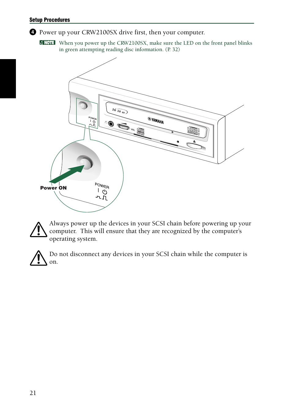 Yamaha CRW2100SX User Manual | Page 30 / 48