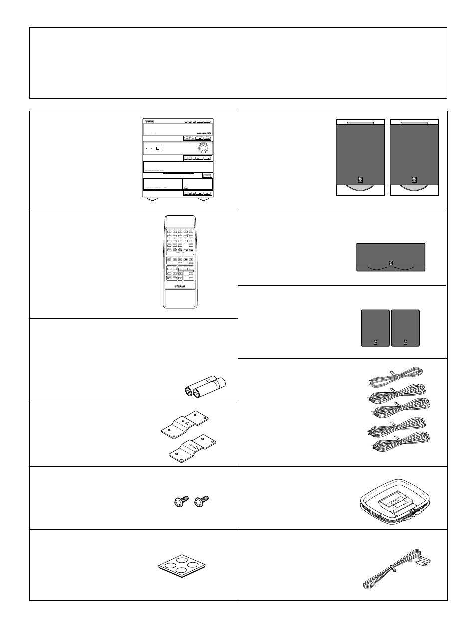 Unpacking, Déballage, Auspacken | Uppackning, Disimballaggio, Desembalaje, Uitpakken | Yamaha GX-700 User Manual | Page 2 / 52