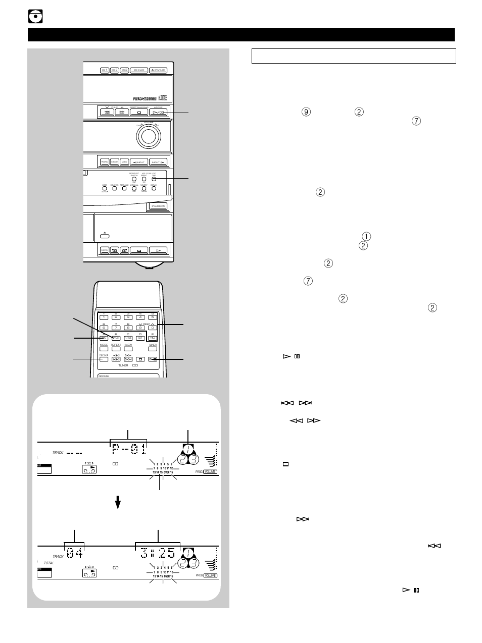 Program play, E-14 compact disc player operation, Time | Display information during programming, And “p-01, Will begin flashing, And the total play time of the programmed tracks, Repeat steps 2 and 3 to program other tracks, Press, There are several methods as described below | Yamaha GX-700 User Manual | Page 22 / 52