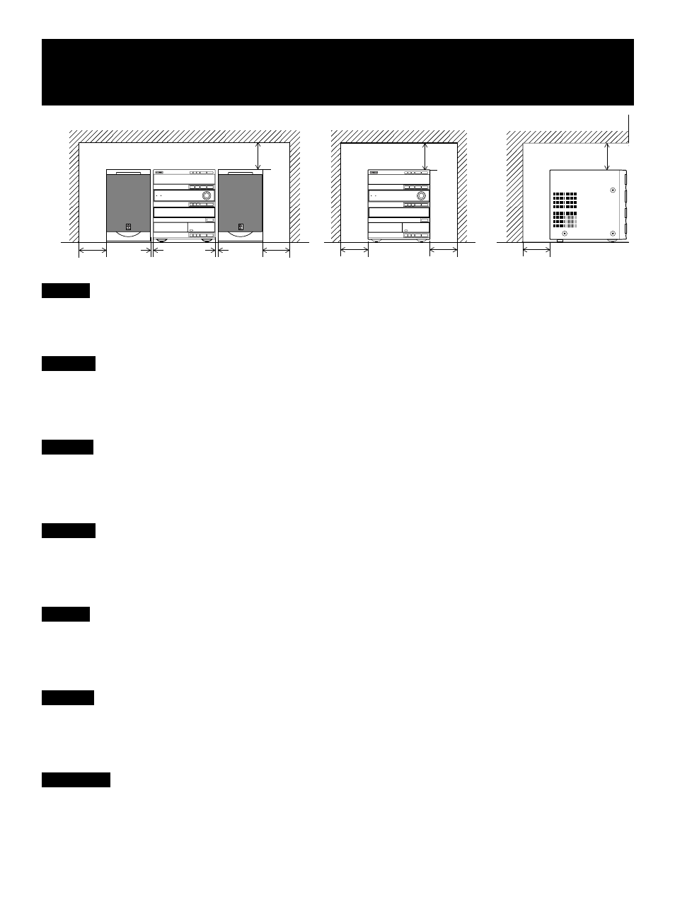 Setting this system, Installation de ce système, Aufstellen des systems | Iordningsställande av denna anläggning, Installazione del sistema, Instalación del sistema, Opstelling van dit systeem | Yamaha GX-700 User Manual | Page 3 / 52