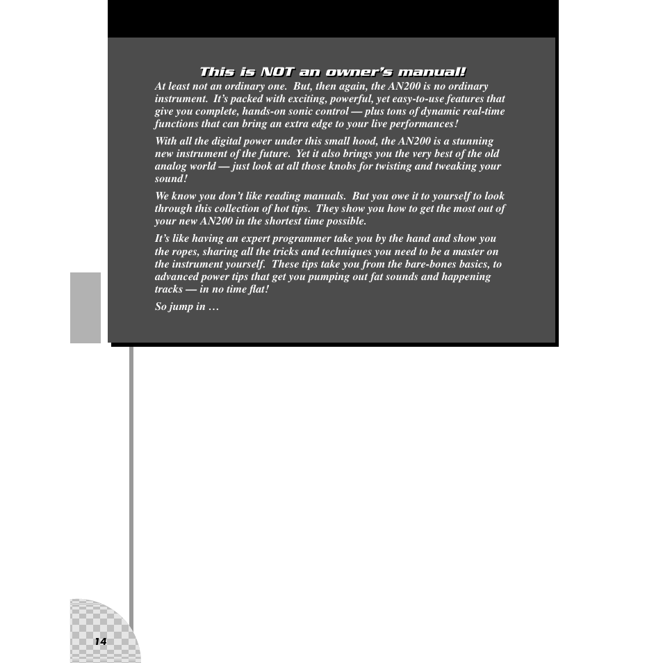 Yamaha AN200 User Manual | Page 14 / 147