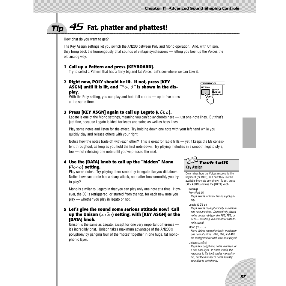 Tip 45 fat, phatter and phattest, Tip 45, Fat, phatter and phattest | Ip 45 | Yamaha AN200 User Manual | Page 57 / 147