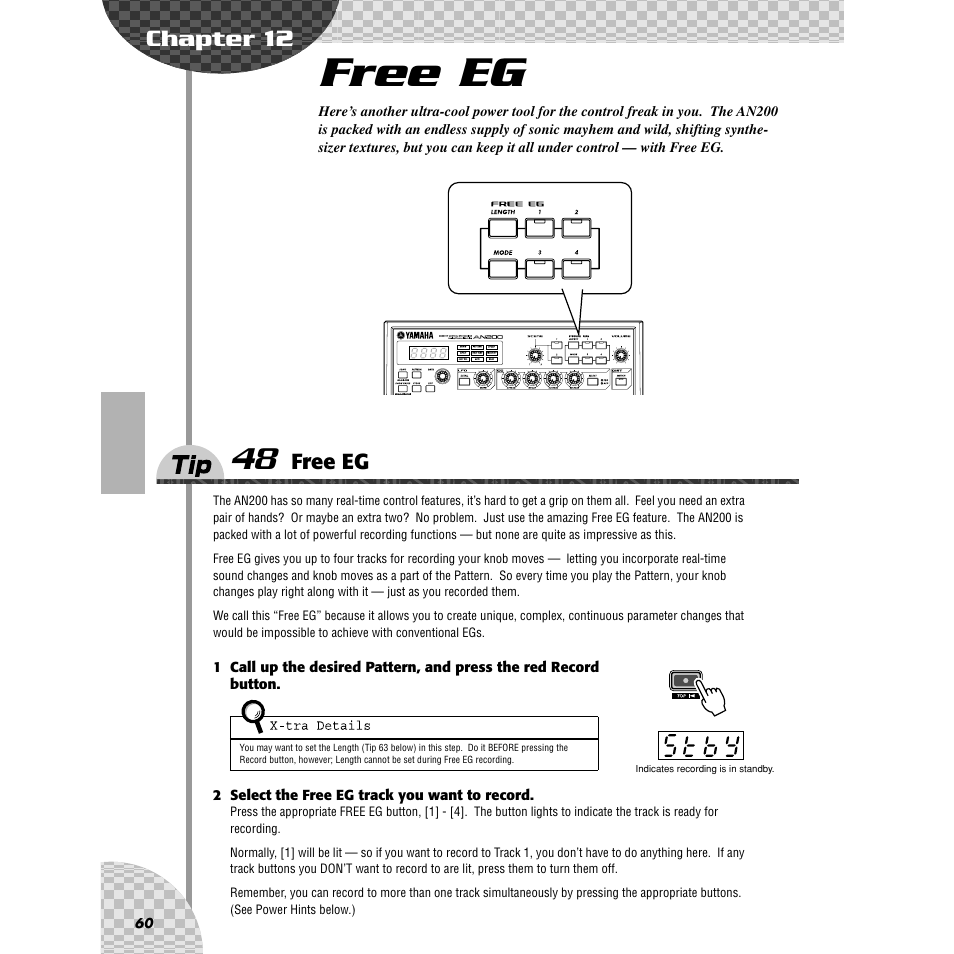 Chapter 12 free eg, Tip 48 free eg, Chapter 12 | Free eg, Tip 48, Ips 48, 50, 58, 59, Ips 48, 49 | Yamaha AN200 User Manual | Page 60 / 147