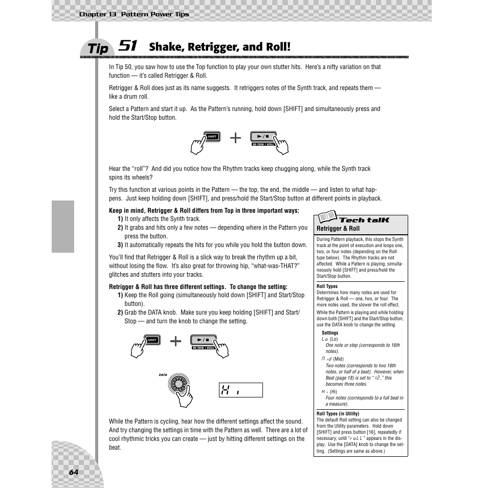 Tip 51 shake, retrigger, and roll, Tip 51, Shake, retrigger, and roll | Yamaha AN200 User Manual | Page 64 / 147