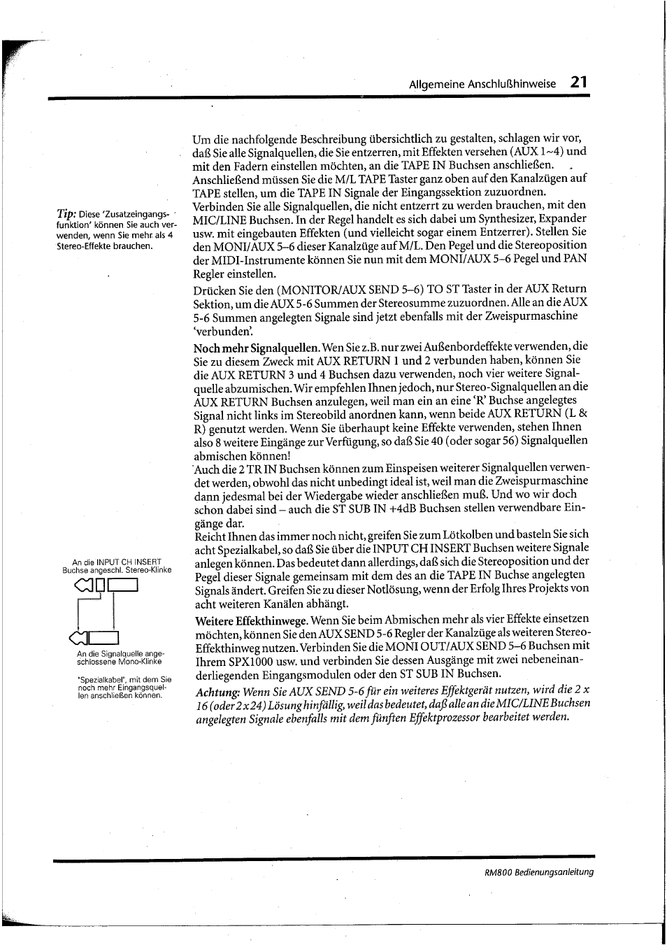Yamaha RM800 User Manual | Page 104 / 163