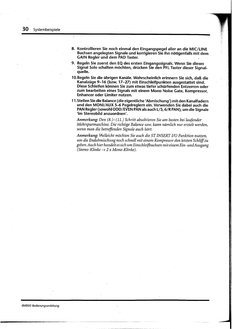 Yamaha RM800 User Manual | Page 113 / 163