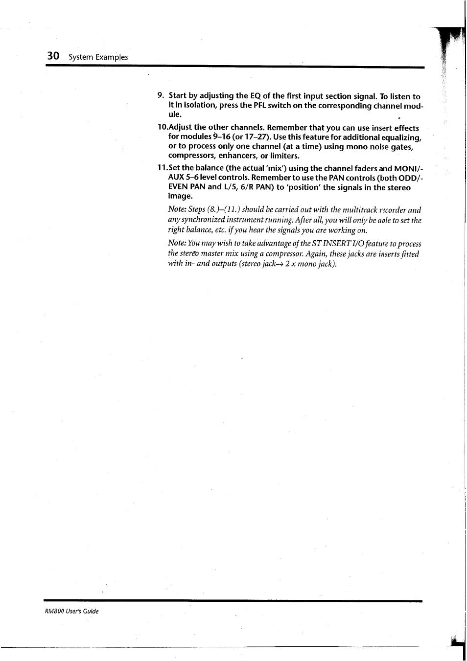 Yamaha RM800 User Manual | Page 33 / 163