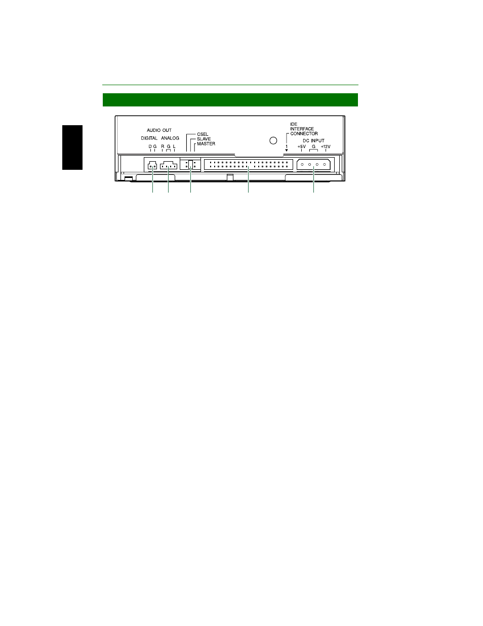 Rear panel (without the scsi convertor) | Yamaha CD Recordable/Rewritable Drive CRW2200S User Manual | Page 19 / 75