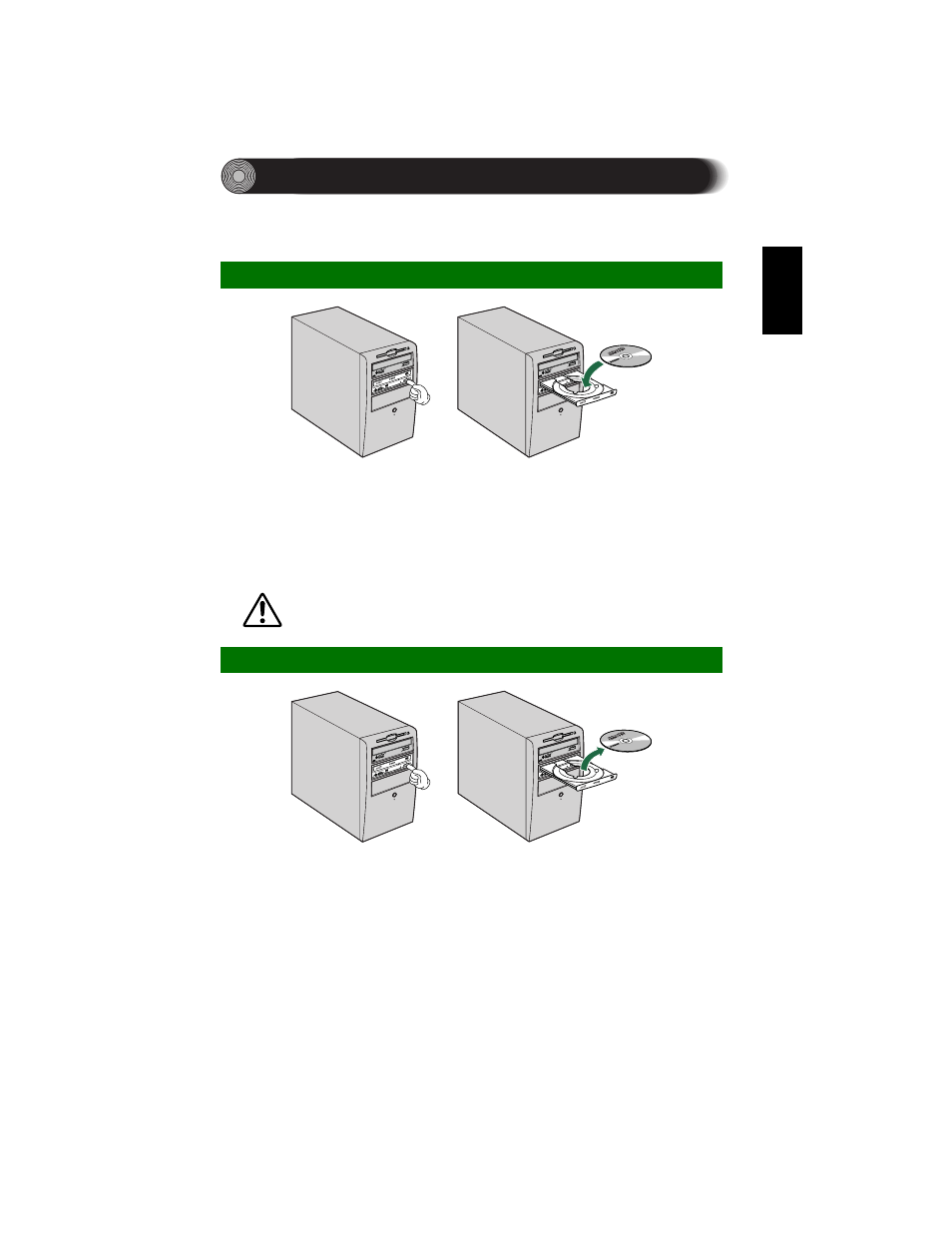 Operation, Loading a disc, Ejecting a disc | Loading a disc ejecting a disc, P. 50) | Yamaha CD Recordable/Rewritable Drive CRW2200S User Manual | Page 58 / 75