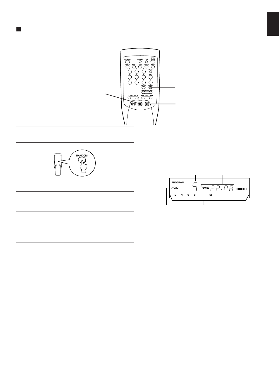 Random sequential tape-programming, English | Yamaha CDX-490 User Manual | Page 17 / 23