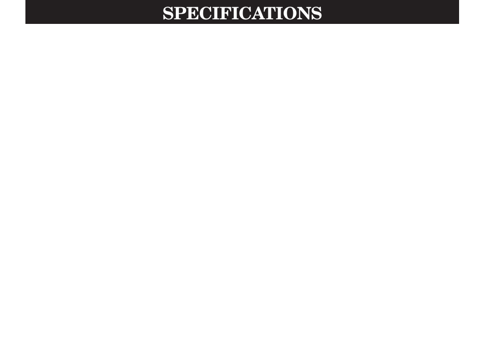 Specifications | Yamaha DSP -A780 User Manual | Page 40 / 42