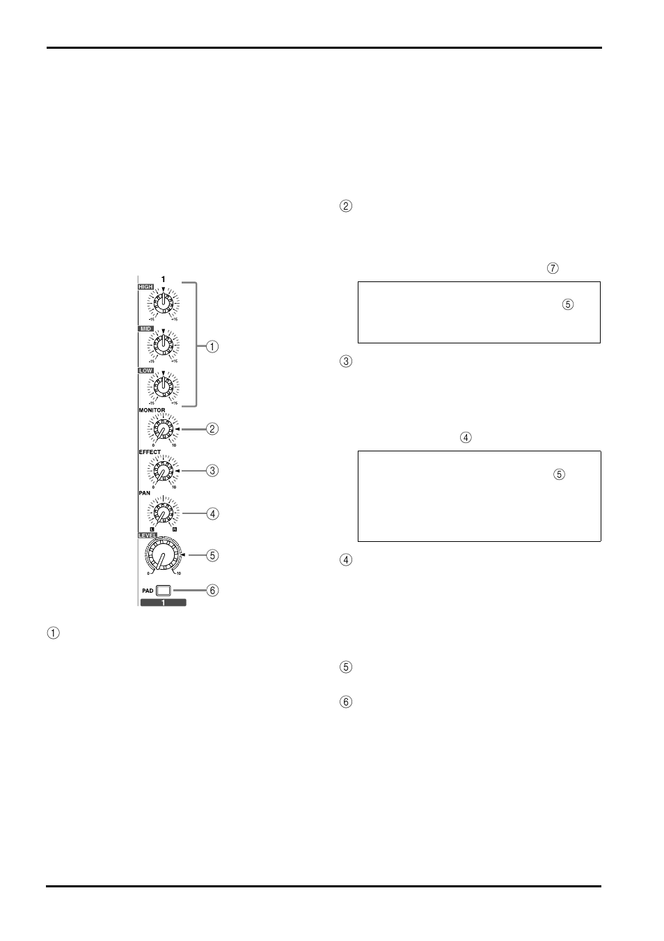 Front and rear panel, Control panel, N channel section | Yamaha EMX68s User Manual | Page 12 / 34