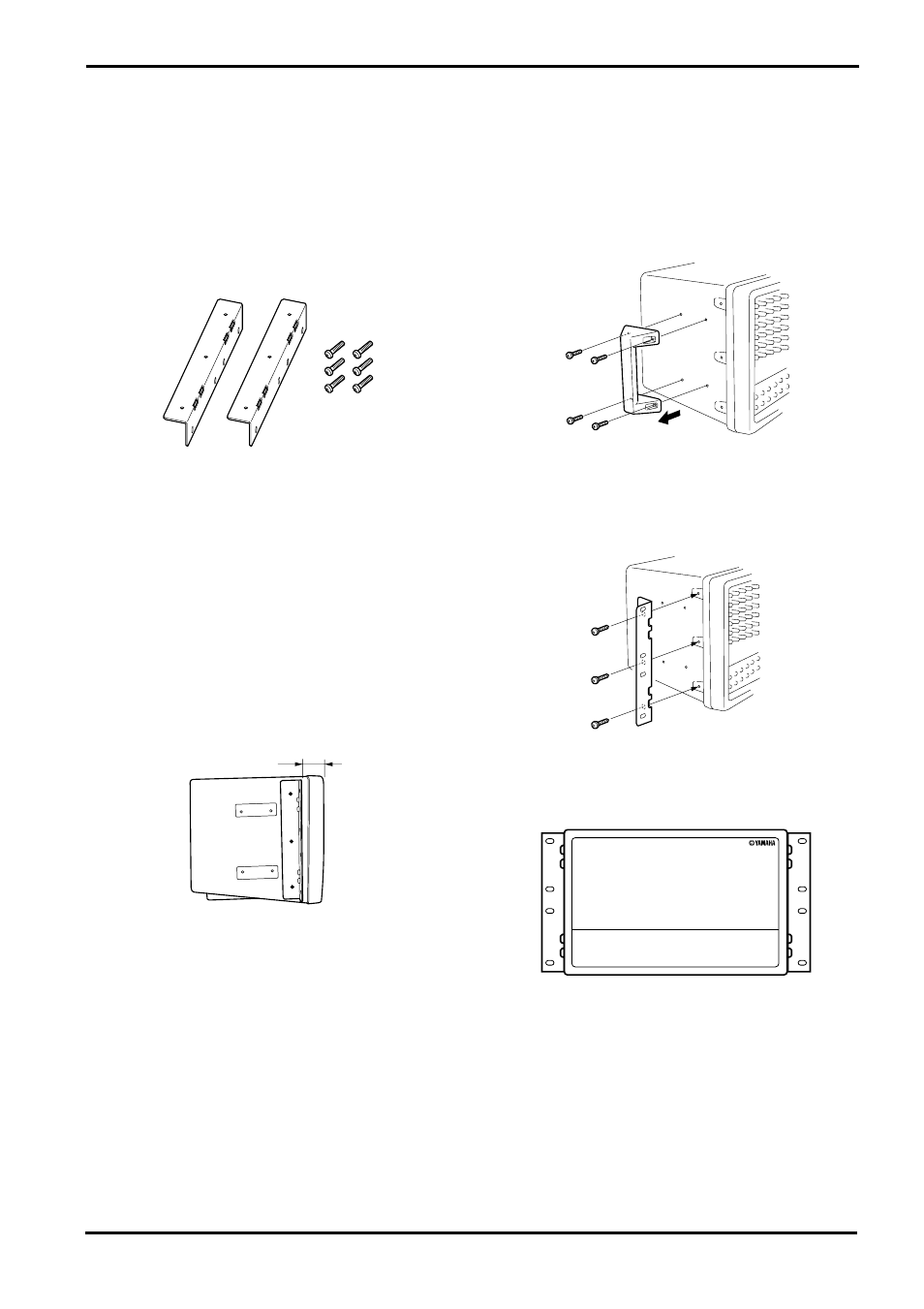 Installing an optional rack mount kit | Yamaha EMX68s User Manual | Page 27 / 34