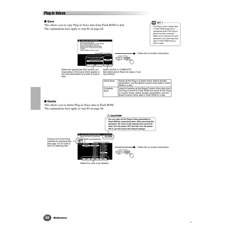 Plug-in voices | Yamaha 9000 Pro User Manual | Page 68 / 250
