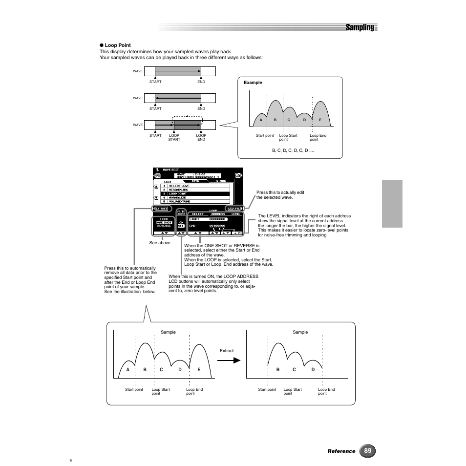 Sampling | Yamaha 9000 Pro User Manual | Page 89 / 250