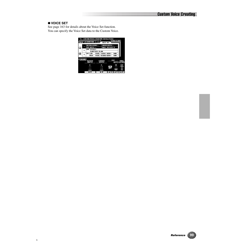 Custom voice creating | Yamaha 9000 Pro User Manual | Page 99 / 250