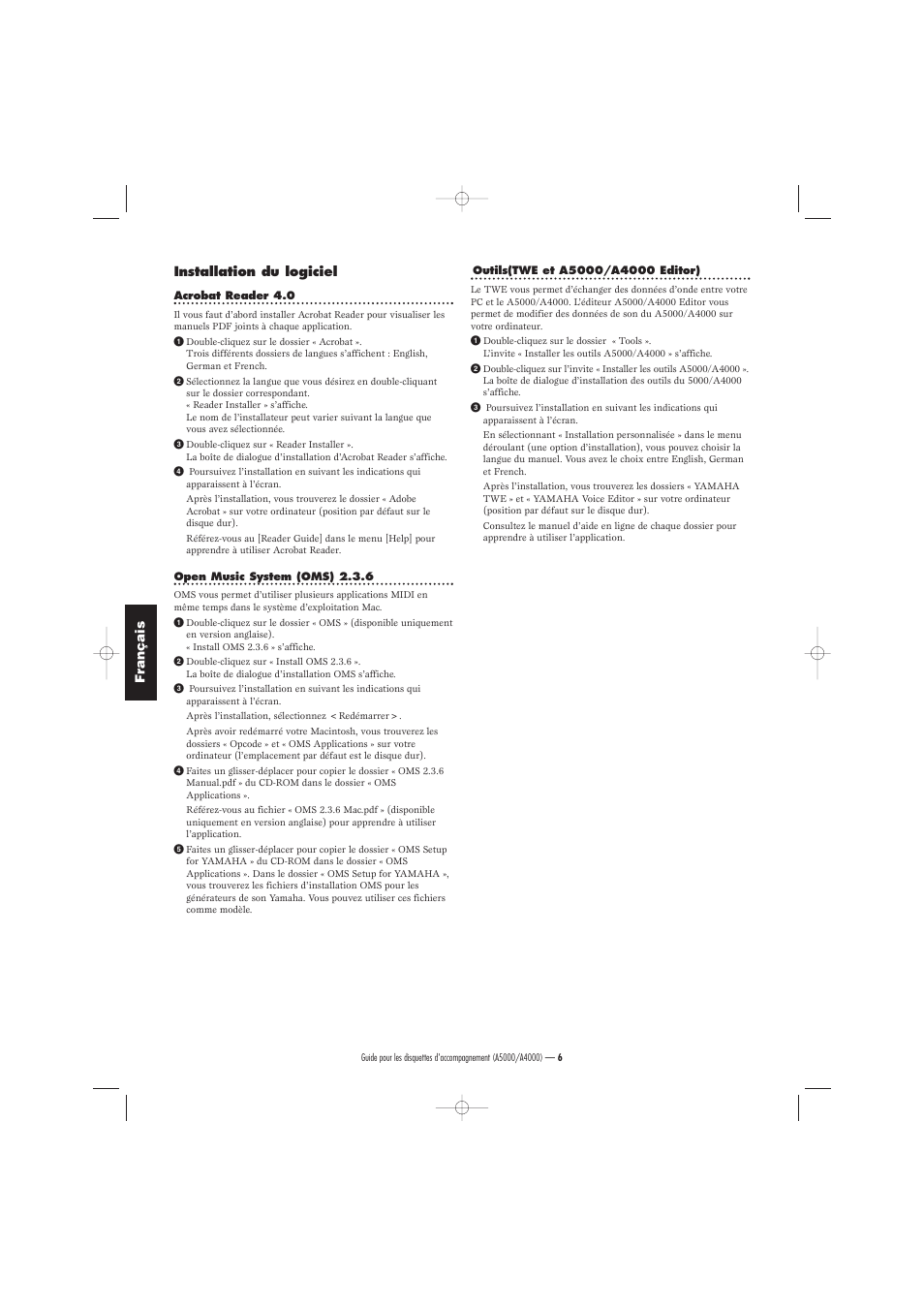 Yamaha Floppy Disks A4000 User Manual | Page 16 / 24