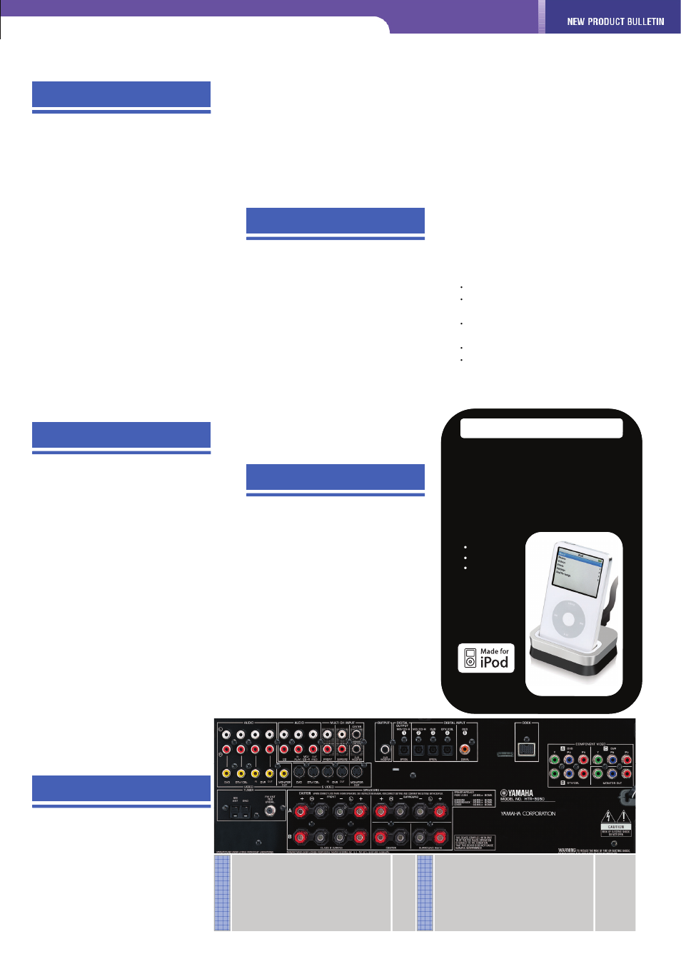 High quality sound, Advanced facilities, Yht-385b | 1 channel home theatre package | Yamaha YHT-385BG User Manual | Page 2 / 2